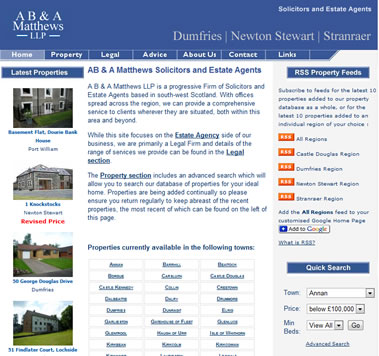 A B & A Matthews Estate Agents and Solicitors, Dumfries and Galloway Scotland