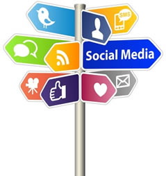 Social Media Sign Post